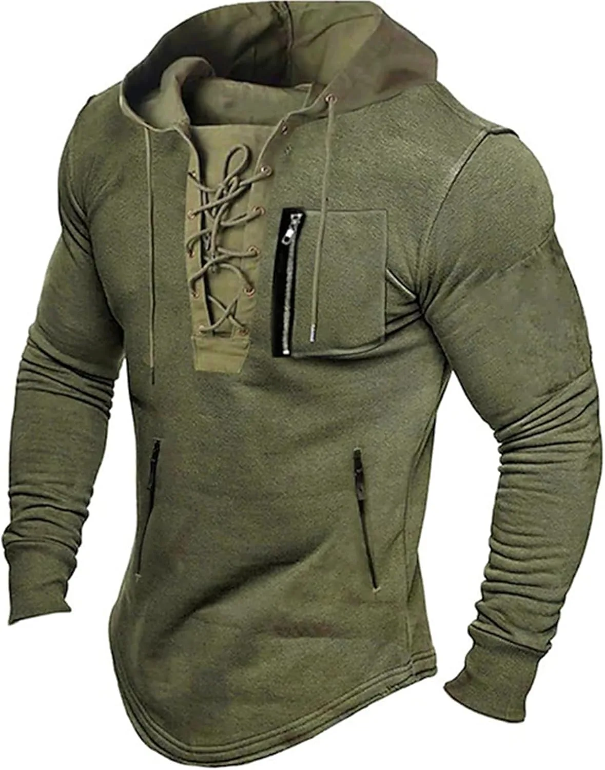 Толстовка с капюшоном Tactical для мужчин, Lace Up, длинный рукав Thatrich
Толстовка с капюшоном Tactical для мужчин, Lace Up, длинный рукав Thatrich