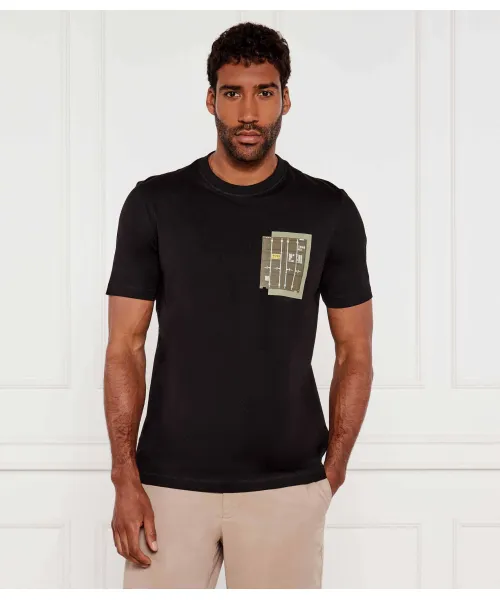 Футболка te_container Regular fit Boss Orange, черный 
Футболка te_container Regular fit Boss Orange, черный