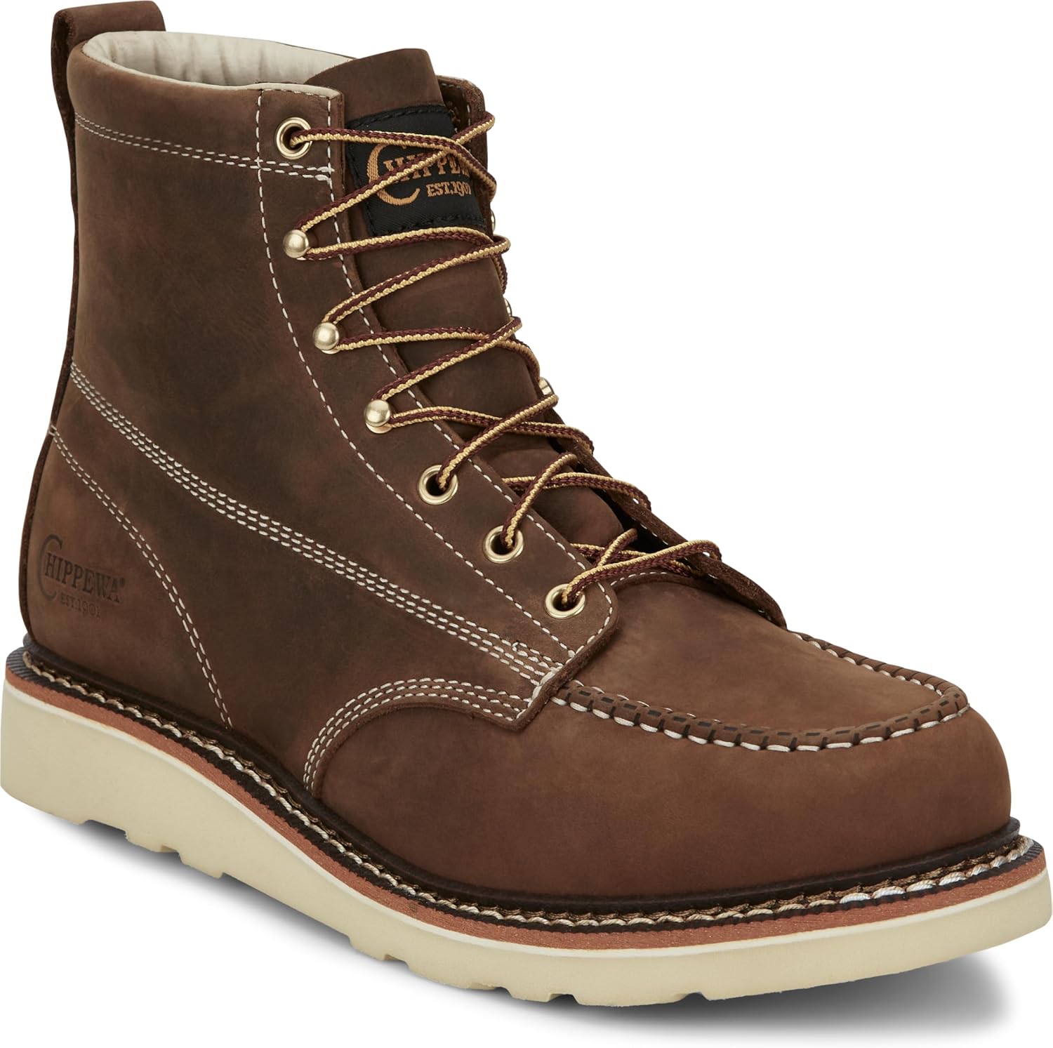 Ботинки мужские Chippewa Men's Edge Walker 6 с шнуровкой и клиновидной подошвой, Hickory - Soft Toe
Ботинки мужские Chippewa Men's Edge Walker 6 с шнуровкой и клиновидной подошвой, Hickory - Soft Toe