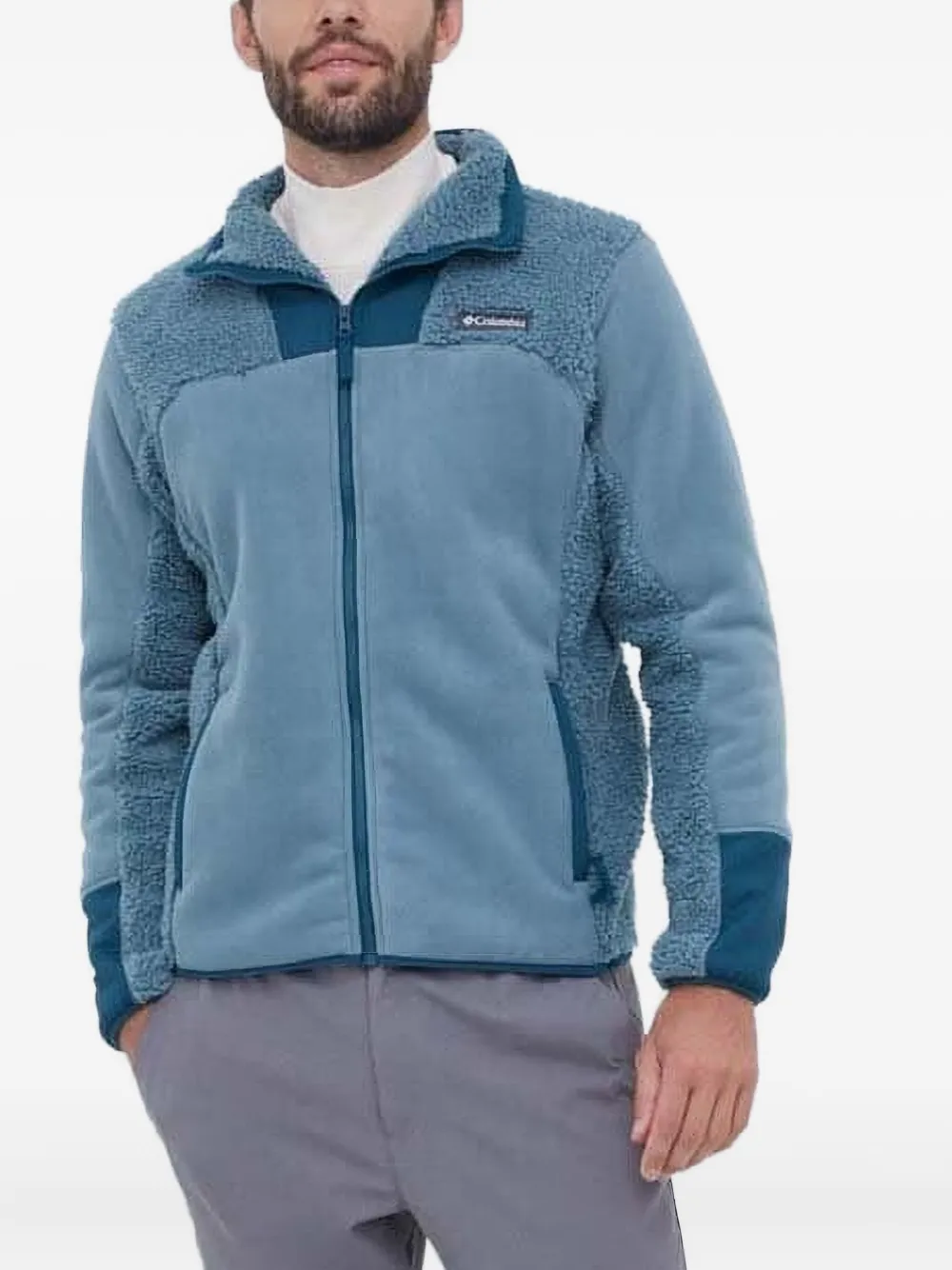 Свитер на молнии с флисовыми вставками Columbia, синий
Свитер на молнии с флисовыми вставками Columbia, синий