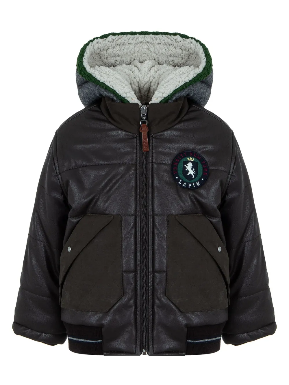 Пуховик с нашивкой-логотипом Lapin House, коричневый
Пуховик с нашивкой-логотипом Lapin House, коричневый
