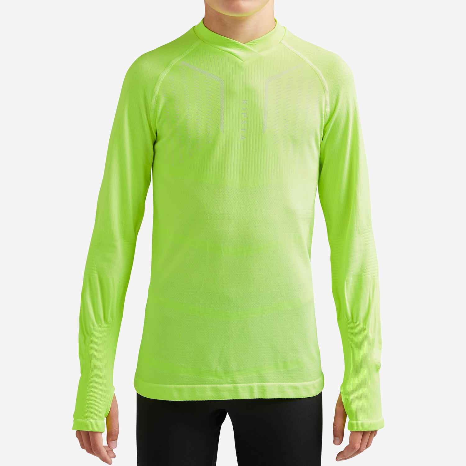 Молодёжная футбольная тренировочная футболка с длинным рукавом Keepdry 500 Neon Yellow Kipsta
Молодёжная футбольная тренировочная футболка с длинным рукавом Keepdry 500 Neon Yellow Kipsta