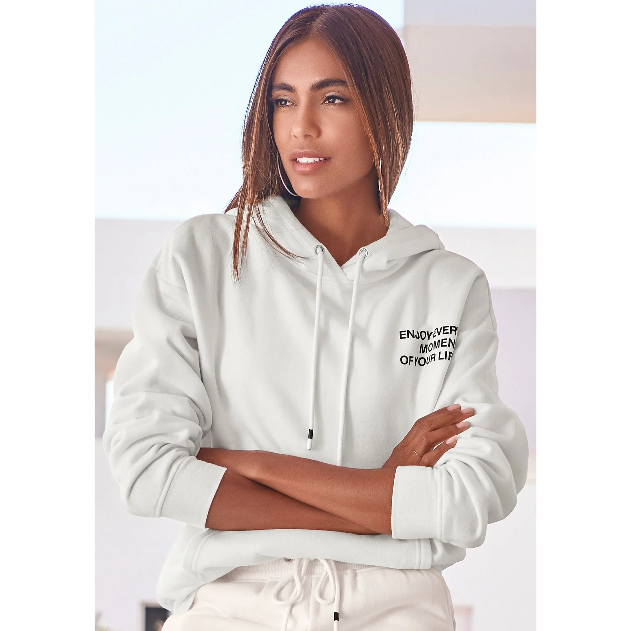 Толстовка Buffalo с эффектным принтом, костюм для отдыха, белый
Толстовка Buffalo с эффектным принтом, костюм для отдыха, белый