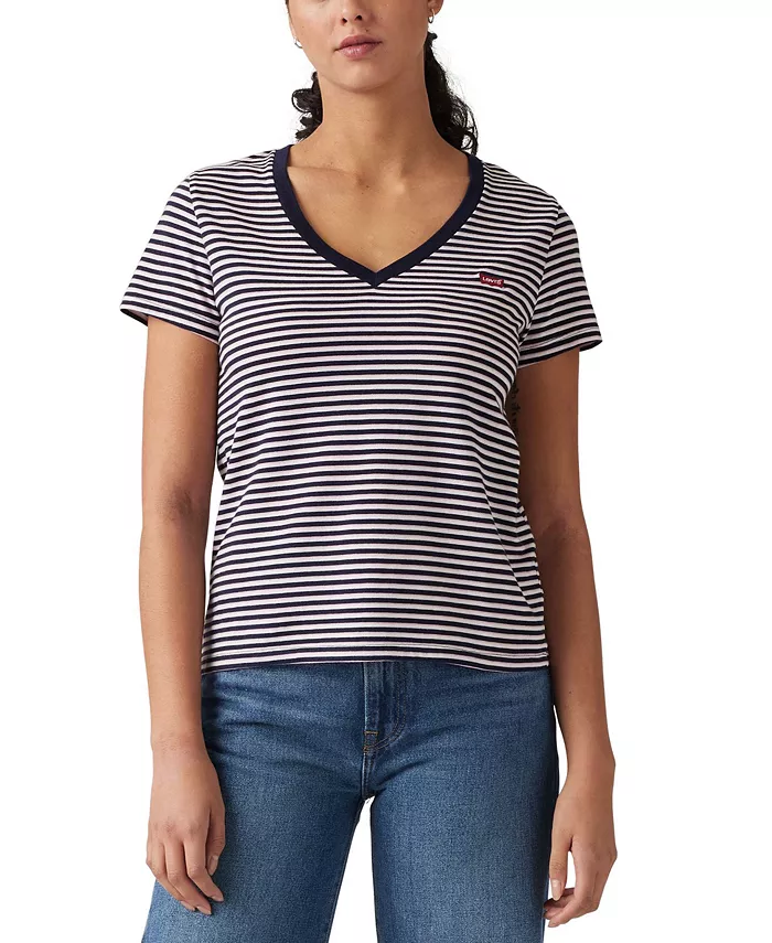 Футболки больших размеров из хлопка с идеальным V-образным вырезом Levi's, синий
Футболки больших размеров из хлопка с идеальным V-образным вырезом Levi's, синий