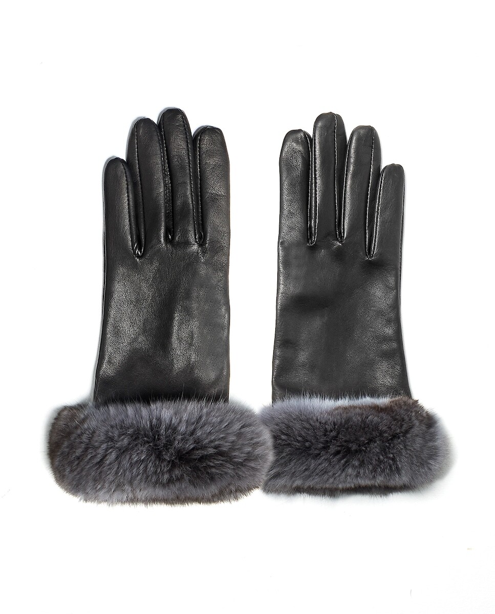 Серые кожаные перчатки с серыми манжетами из шиншиллы. Maximilian, серый
Серые кожаные перчатки с серыми манжетами из шиншиллы. Maximilian, серый