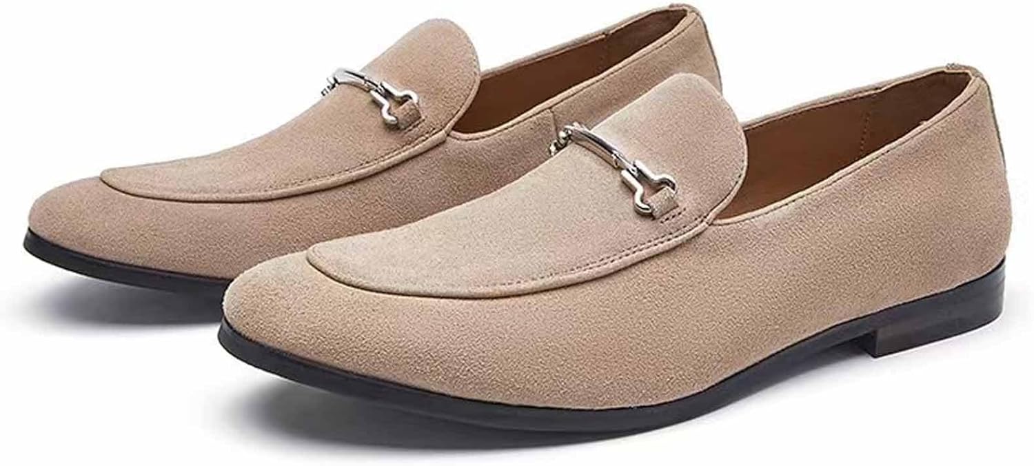 Мужские замшевые лоферы с металлической пряжкой, низкий каблук, модные и удобные, зауженный носок, устойчивый каблук, туфли-слипоны на работе, офисе или вечеринке, деловые формальные пенни-оксфорды Donrrndk, хаки
Мужские замшевые лоферы с металлической пряжкой, низкий каблук, модные и удобные, зауженный носок, устойчивый каблук, туфли-слипоны на работе, офисе или вечеринке, деловые формальные пенни-оксфорды Donrrndk, хаки