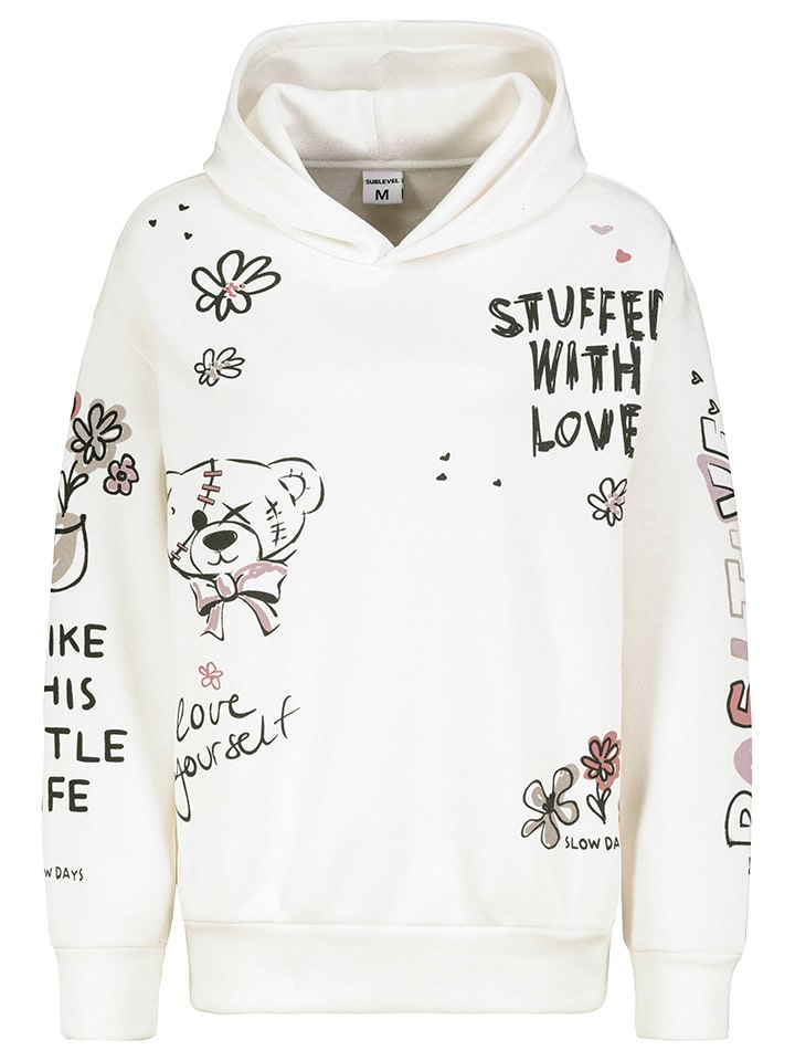 Толстовка белого цвета Sublevel
Толстовка белого цвета Sublevel