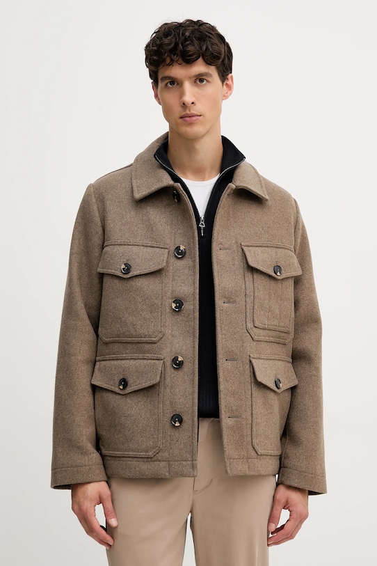Рубашка куртка с шерстью Tommy Hilfiger, коричневый
Рубашка куртка с шерстью Tommy Hilfiger, коричневый