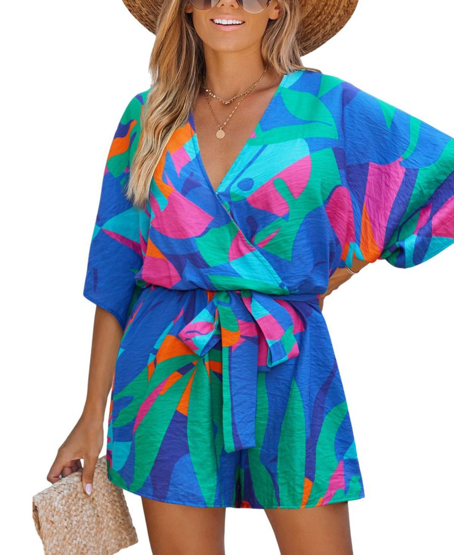 Женский тропический комбинезон Wild Zephyr Cupshe, Medium blue
Женский тропический комбинезон Wild Zephyr Cupshe, Medium blue