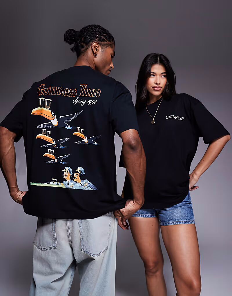 Футболка унисекс оверсайз ASOS DESIGN с принтом Guinness черного цвета
Футболка унисекс оверсайз ASOS DESIGN с принтом Guinness черного цвета