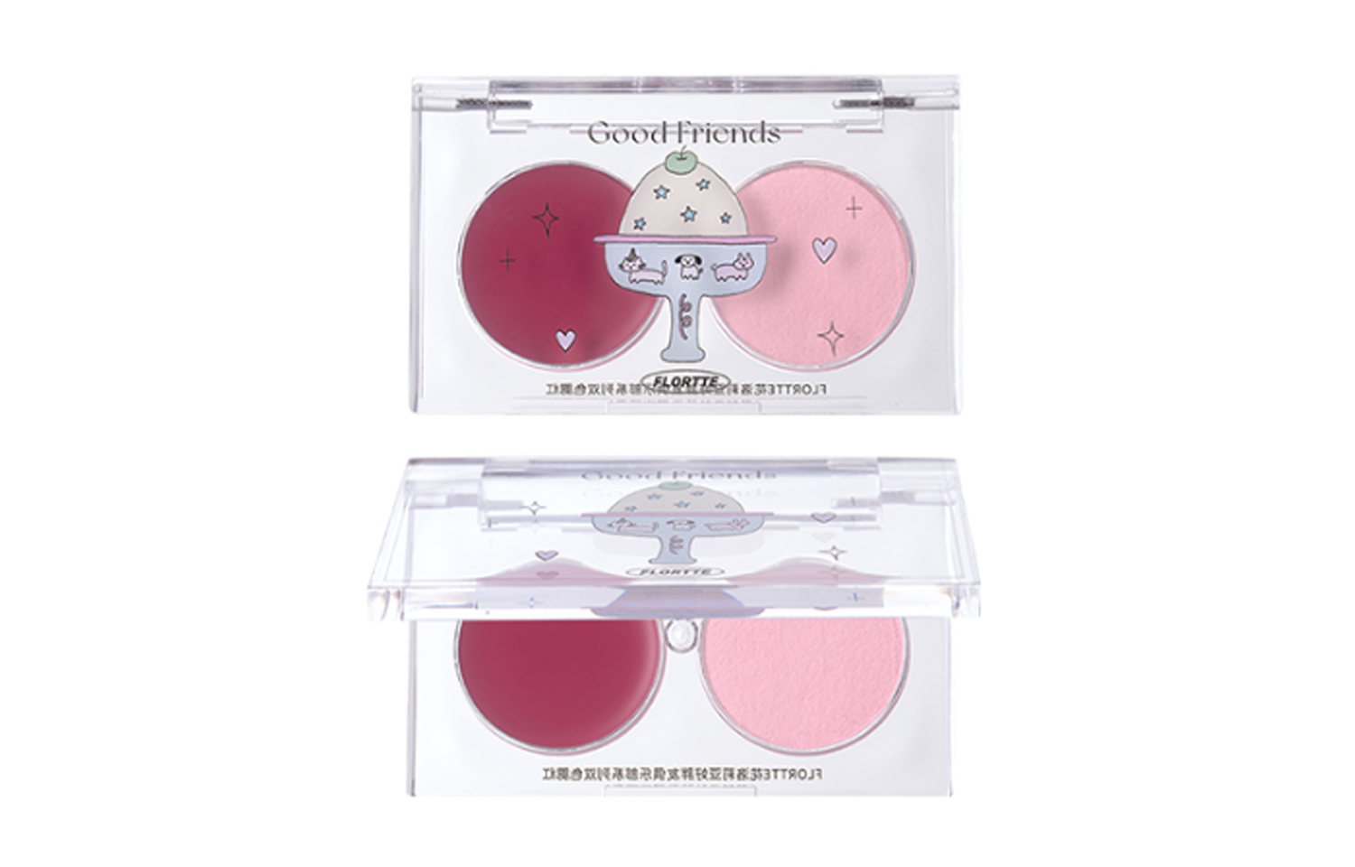 Крем-корректор для лица универсальный двухтоновый blush из коллекции Good Fatty Friends Club легко растушевывается и выравнивает тон кожи FLORTTE
Крем-корректор для лица универсальный двухтоновый blush из коллекции Good Fatty Friends Club легко растушевывается и выравнивает тон кожи FLORTTE