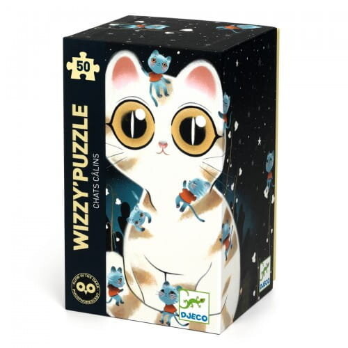 Пазл Djeco Wizzy, Cute Glowing Cats, 50 шт.
Пазл Djeco Wizzy, Cute Glowing Cats, 50 шт.