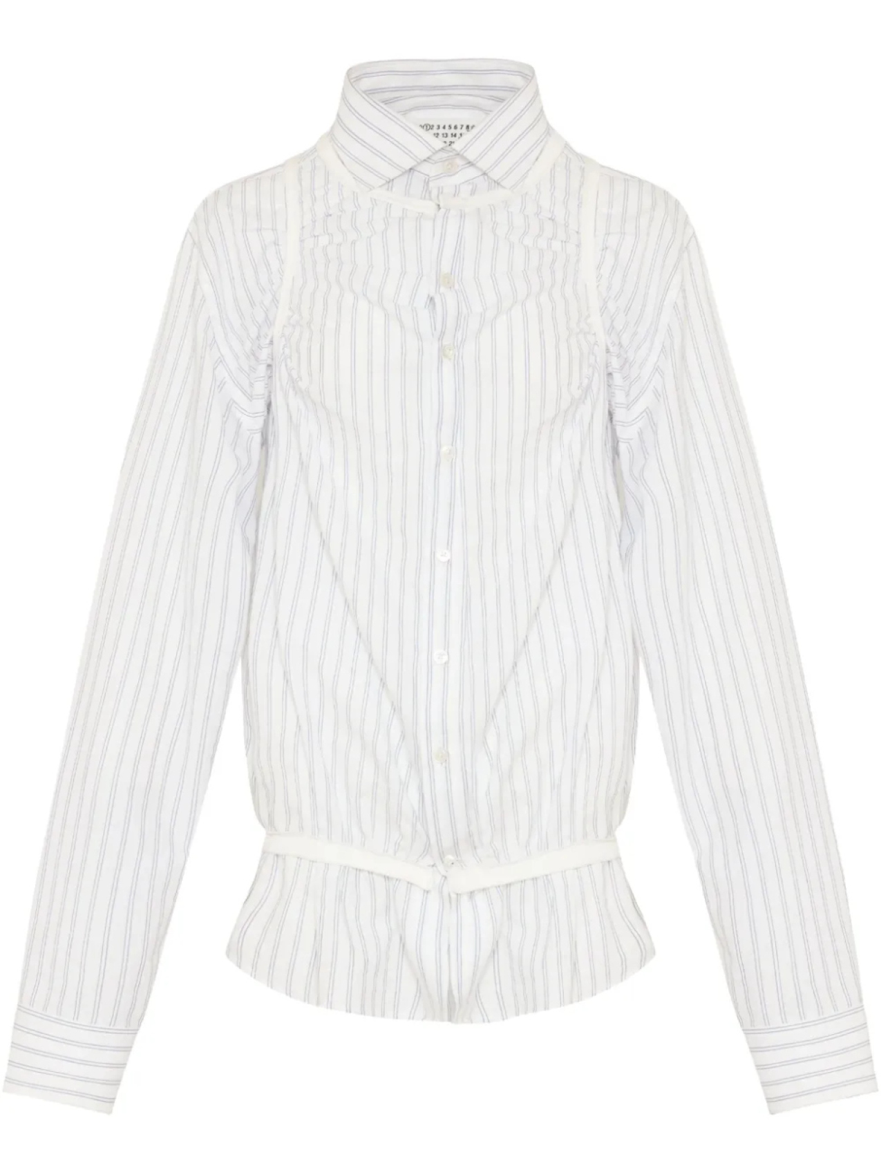 Рубашка в полоску Maison Margiela, белый 
Рубашка в полоску Maison Margiela, белый
