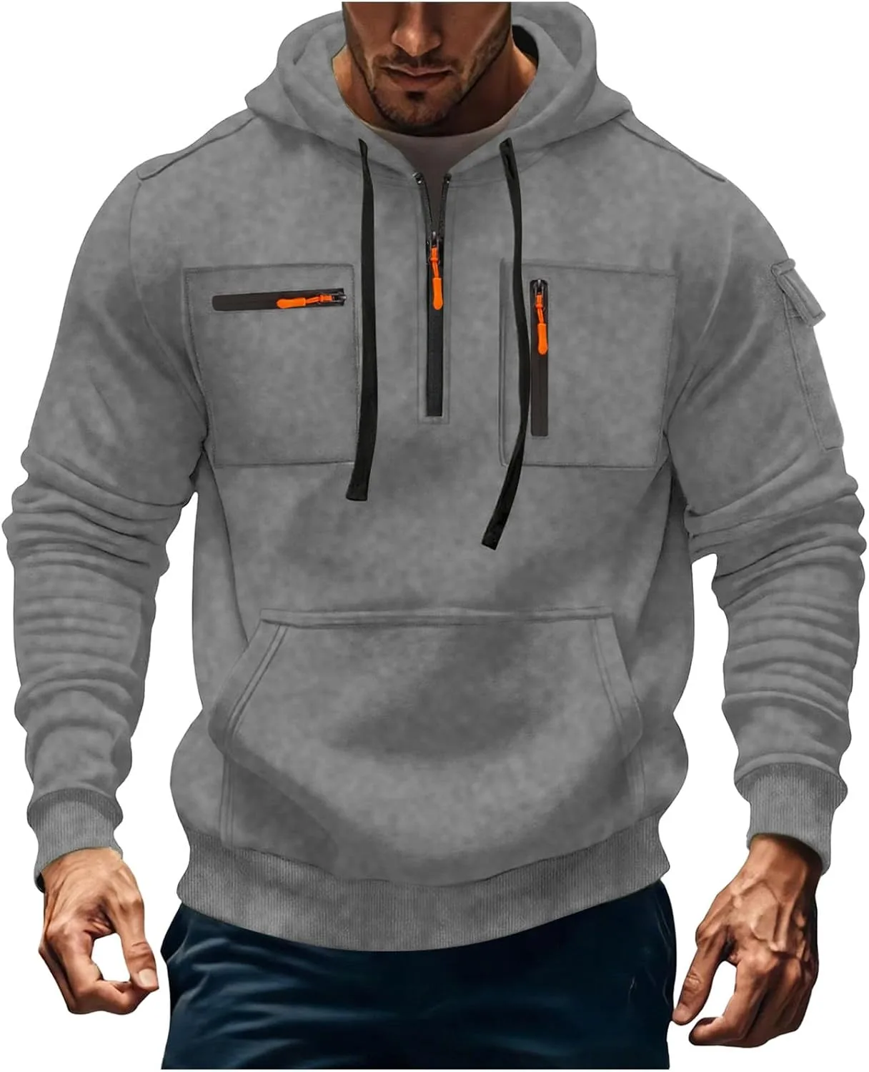 Мужская толстовка с капюшоном и карманами для активного отдыха Mrmaere
Мужская толстовка с капюшоном и карманами для активного отдыха Mrmaere