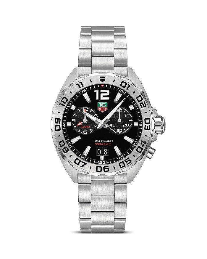 TAG Heuer Formula 1 Мужские кварцевые часы с будильником из черной стали, 41 мм, серебряный
TAG Heuer Formula 1 Мужские кварцевые часы с будильником из черной стали, 41 мм, серебряный