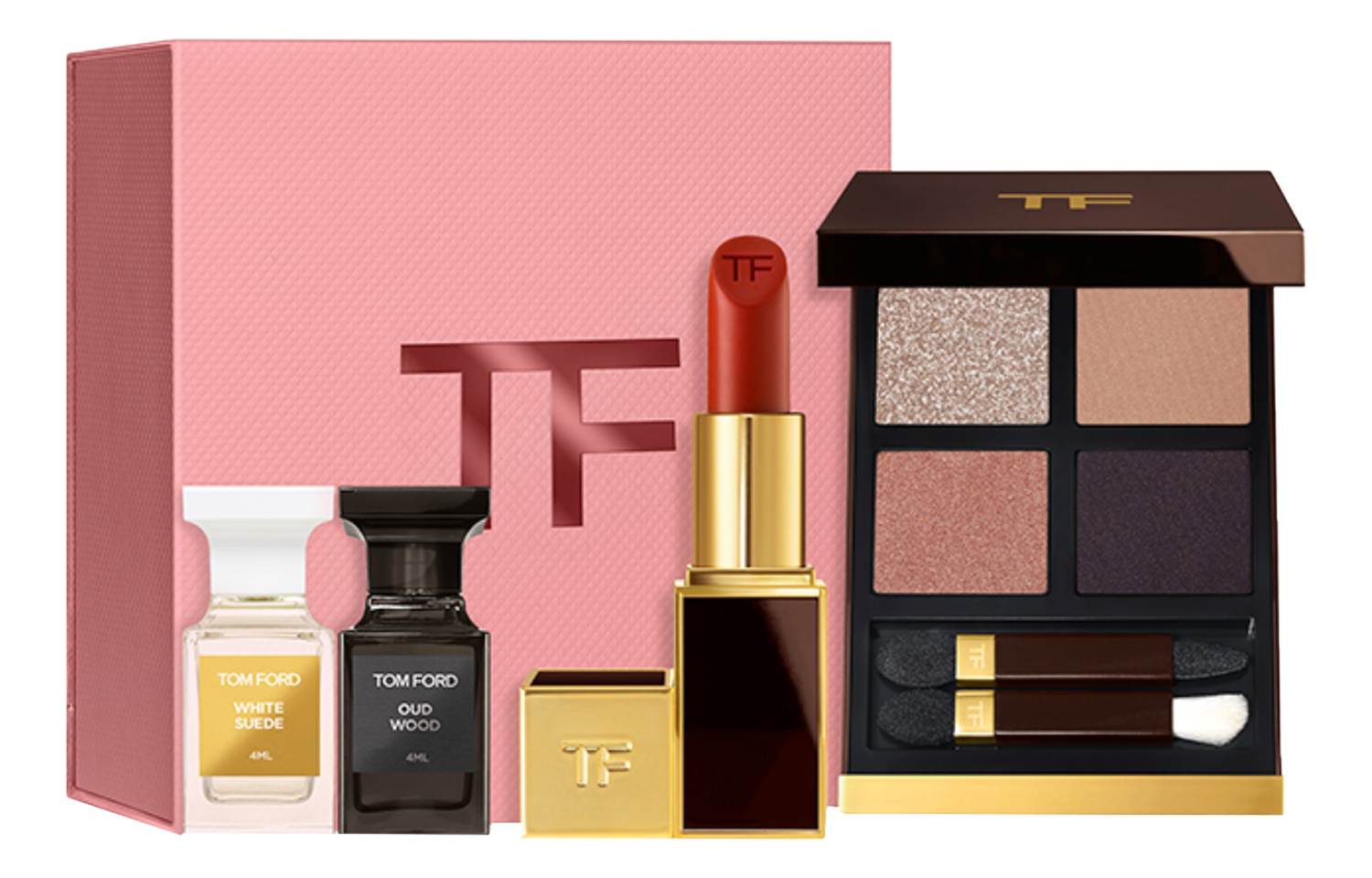 TOM FORD Ограниченный выпуск к концу года Black Tube цветной парфюмерный набор косметики для коррекции тона кожи комплект из четырех предметов
TOM FORD Ограниченный выпуск к концу года Black Tube цветной парфюмерный набор косметики для коррекции тона кожи комплект из четырех предметов