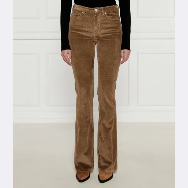 Вельветовые расклешенные брюки Pinko, коричневый
Вельветовые расклешенные брюки Pinko, коричневый