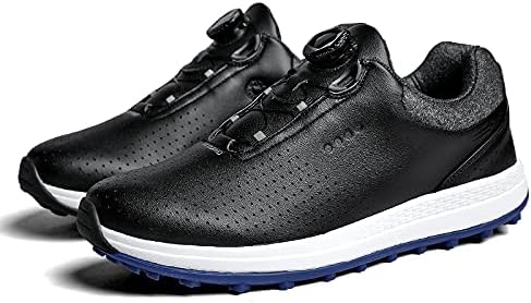 Мужские гольф туфли Водонепроницаемые гольф туфли Без шипов Повседневные спортивные туфли для гольфа Для игры на поле и вне его Mdsneccon, черный
Мужские гольф туфли Водонепроницаемые гольф туфли Без шипов Повседневные спортивные туфли для гольфа Для игры на поле и вне его Mdsneccon, черный