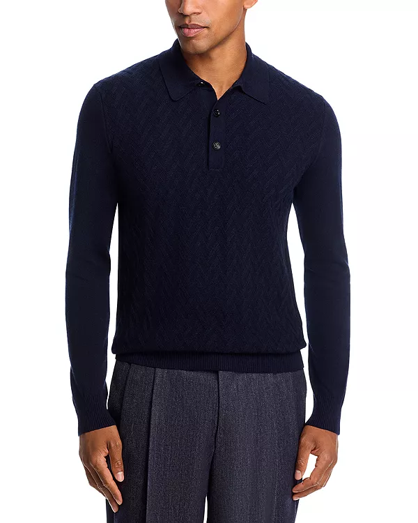 Поло-Свитер с длинными рукавами и паркетной строчкой Maurizio Baldassari, синий
Поло-Свитер с длинными рукавами и паркетной строчкой Maurizio Baldassari, синий