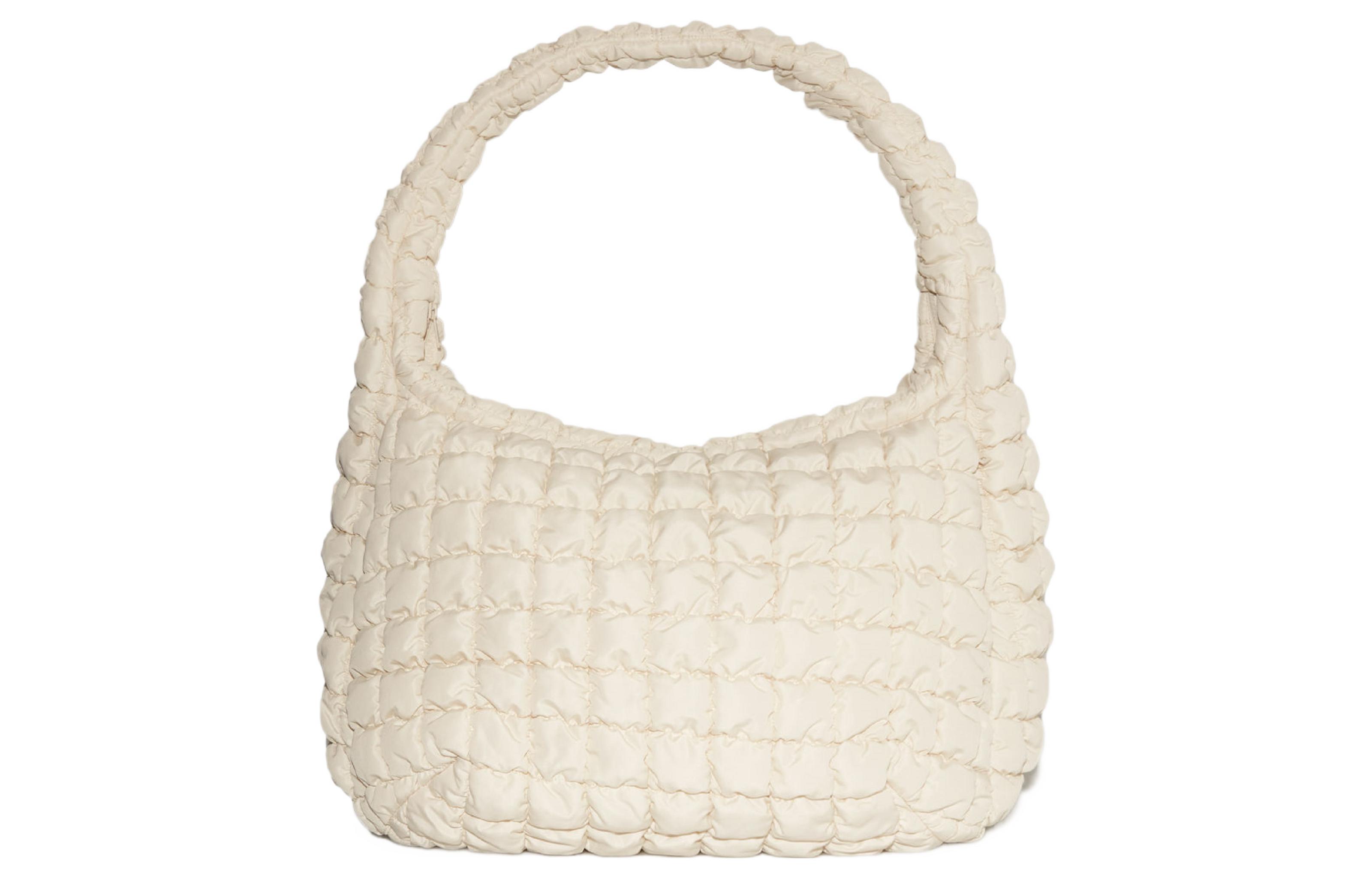 Полиэстеровая сумка-облако, женская сумка через плечо бежевая COS
Полиэстеровая сумка-облако, женская сумка через плечо бежевая COS