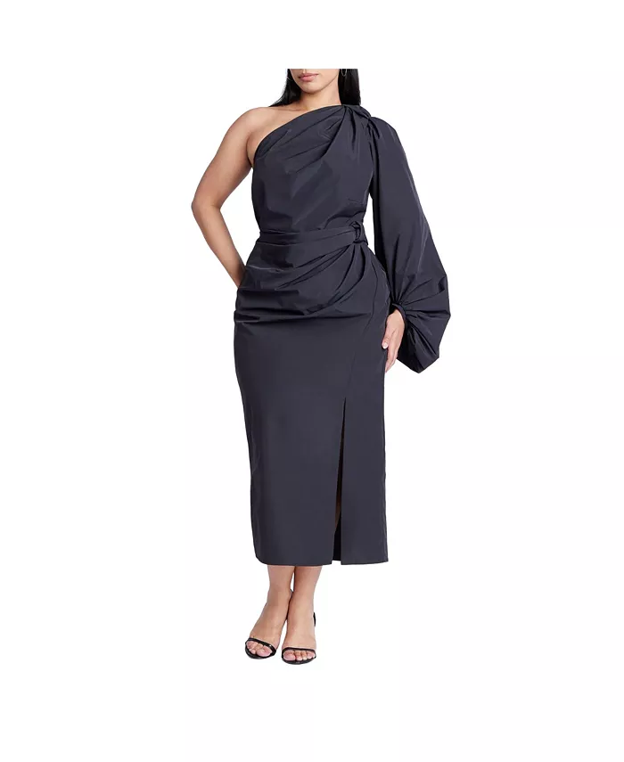 Женское платье на одно плечо ELOQUII, черный
Женское платье на одно плечо ELOQUII, черный