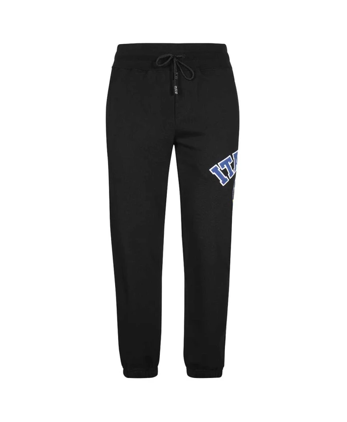 Хлопковые спортивные штаны с нашивкой спереди Gcds, черный
Хлопковые спортивные штаны с нашивкой спереди Gcds, черный