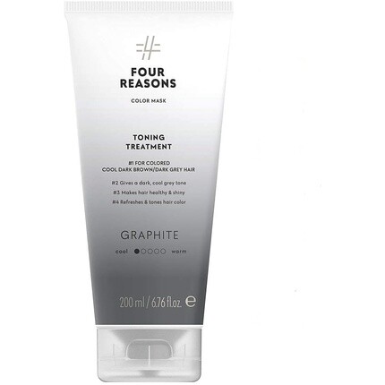 FOUR REASONS Color Mask Graphite Toning Treatment Кондиционер для нанесения цвета, 6,76 жидких унций
FOUR REASONS Color Mask Graphite Toning Treatment Кондиционер для нанесения цвета, 6,76 жидких унций