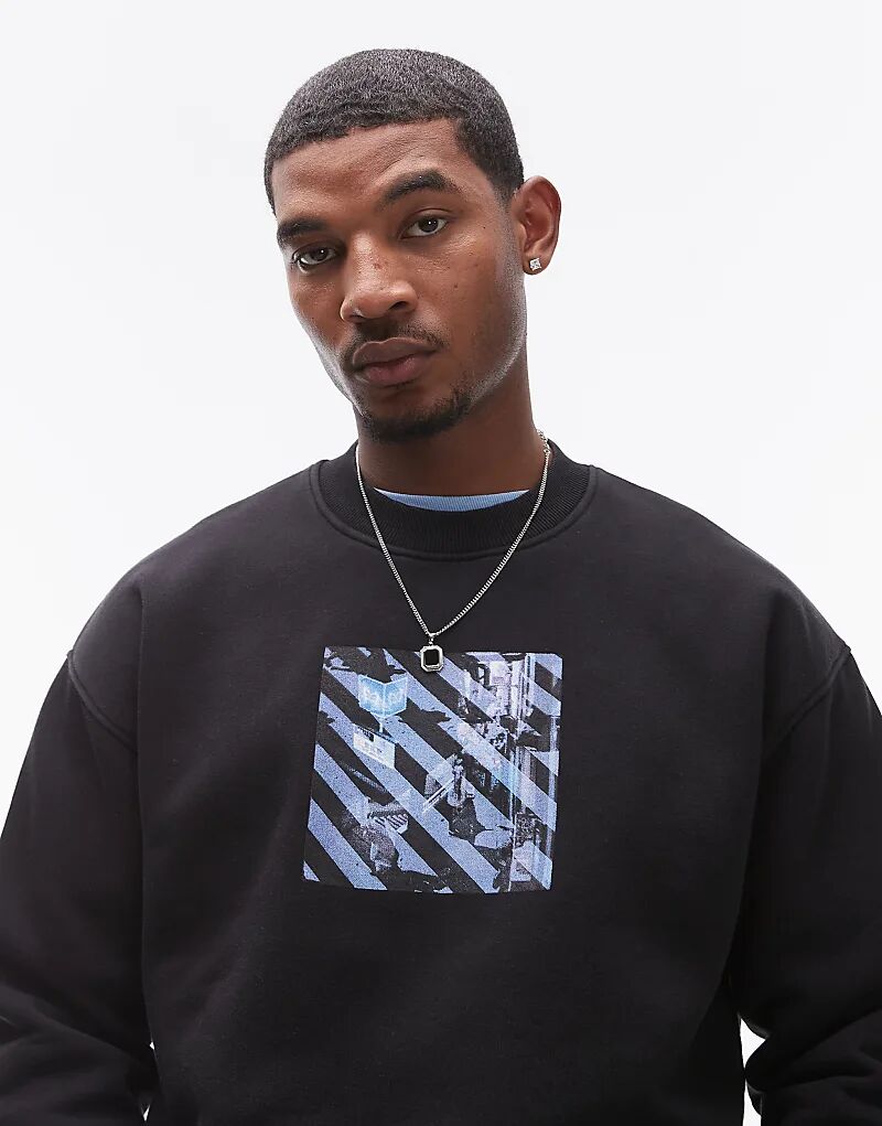 Толстовка свободного кроя с принтом Tokyo Street черного цвета Topman
Толстовка свободного кроя с принтом Tokyo Street черного цвета Topman