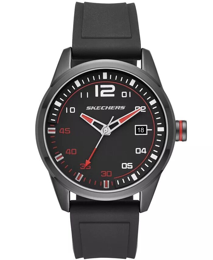 Мужские часы Slauson с силиконовым ремешком 45 мм Skechers, черный
Мужские часы Slauson с силиконовым ремешком 45 мм Skechers, черный