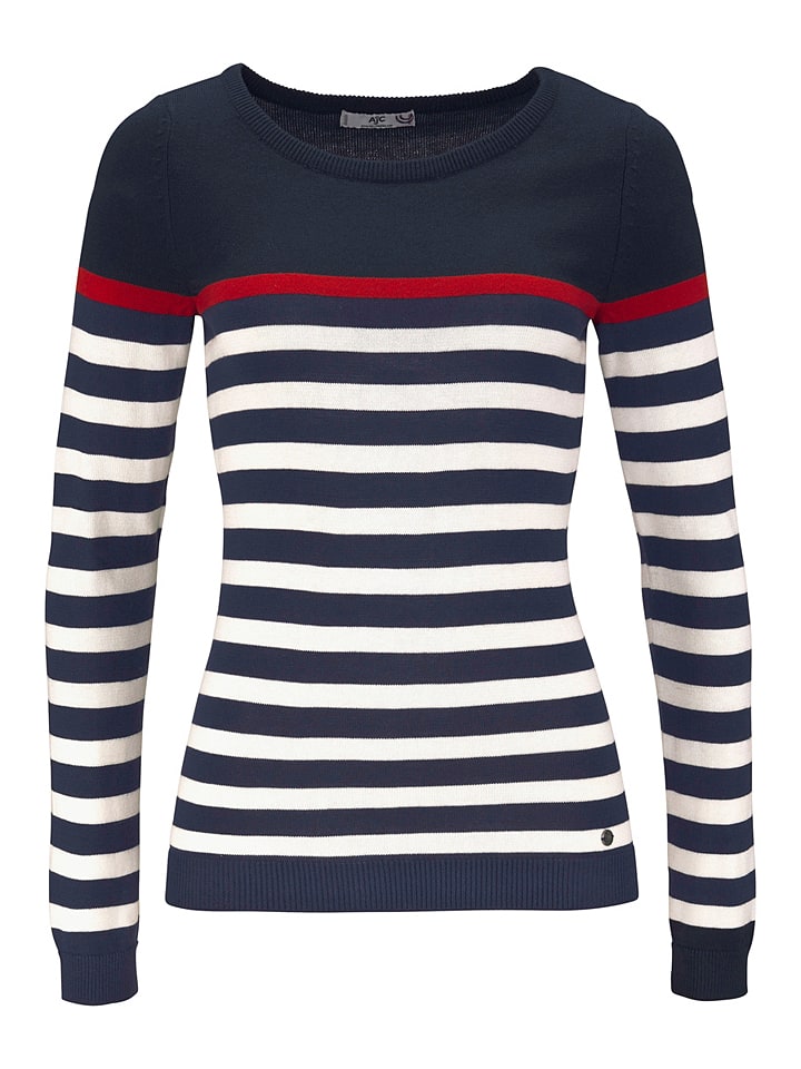 AJC Свитер темно-синего/белого цвета
AJC Свитер темно-синего/белого цвета