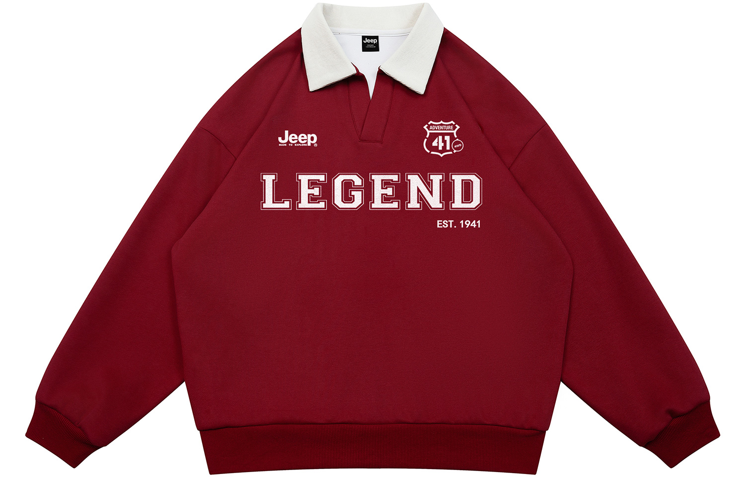 Унисекс свитшот Jeep, темно-красный
Унисекс свитшот Jeep, темно-красный