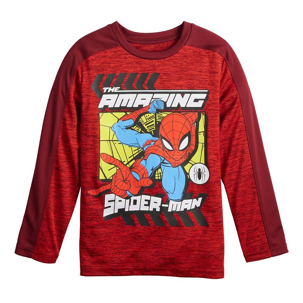 Футболка Jumping Beans Marvel Spider-Man с длинными рукавами и активным графическим рисунком для мальчиков 4–12 лет, цвет Wine
Футболка Jumping Beans Marvel Spider-Man с длинными рукавами и активным графическим рисунком для мальчиков 4–12 лет, цвет Wine
