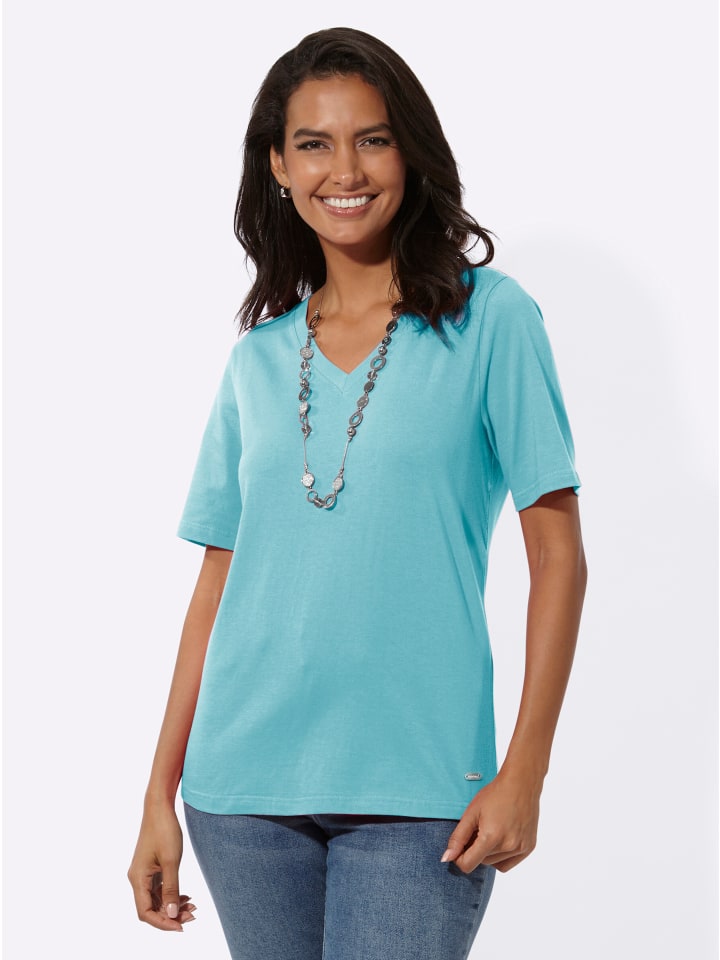 Рубашка с короткими рукавами цвета аквамарина WITT WEIDEN
Рубашка с короткими рукавами цвета аквамарина WITT WEIDEN