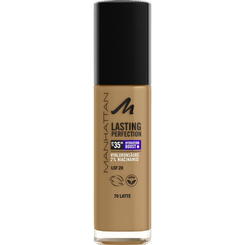 Устойчивое совершенство до 35 часов Foundation 70 Latte Manhattan, 30 ml
Устойчивое совершенство до 35 часов Foundation 70 Latte Manhattan, 30 ml