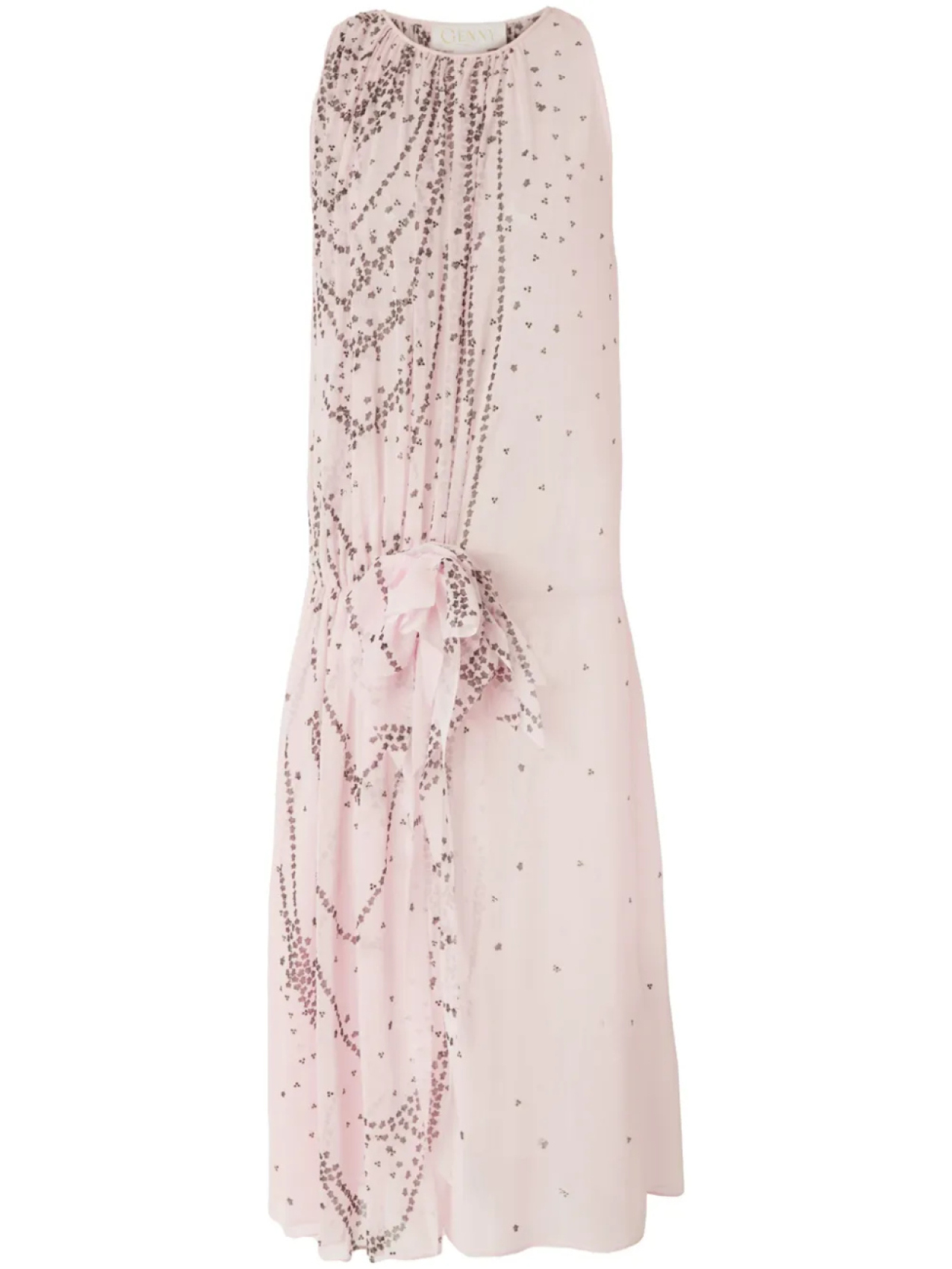 Платье миди с узлом Genny, розовый 
Платье миди с узлом Genny, розовый