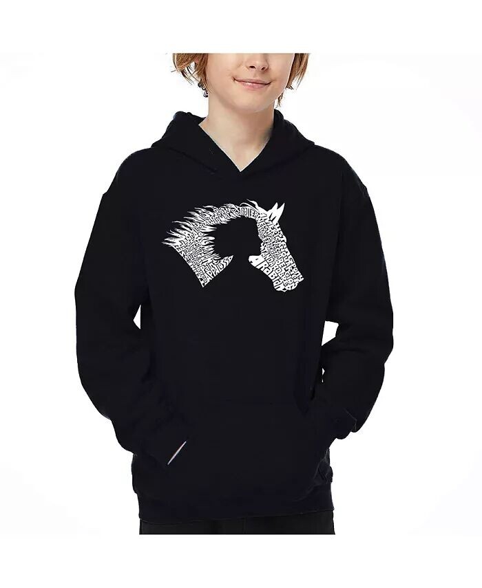 Толстовка с капюшоном и надписью «Horse Word Art» для мальчиков LA Pop Art, черный
Толстовка с капюшоном и надписью «Horse Word Art» для мальчиков LA Pop Art, черный