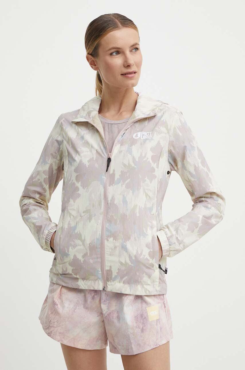 Ветрозащитная куртка с принтом Scale Picture, розовый 
Ветрозащитная куртка с принтом Scale Picture, розовый