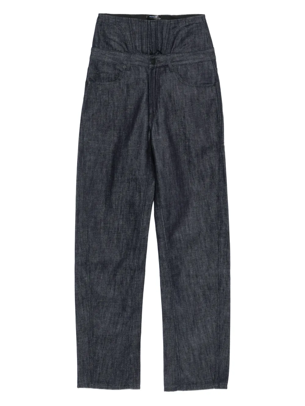 Джинсы с корсетной талией Mugler, синий
Джинсы с корсетной талией Mugler, синий