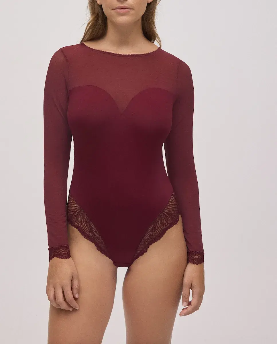 Боди с длинным рукавом и открытой спиной Ysabel Mora, красный
Боди с длинным рукавом и открытой спиной Ysabel Mora, красный