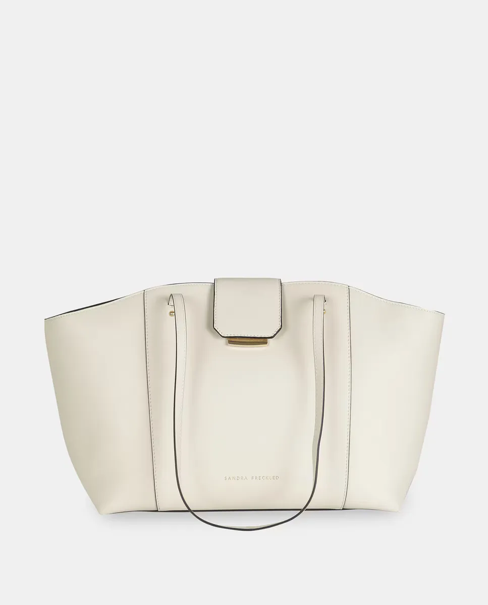 Большая сумка для покупок с длинными ручками из гладкой кожи Sandra Freckled, белый
Большая сумка для покупок с длинными ручками из гладкой кожи Sandra Freckled, белый