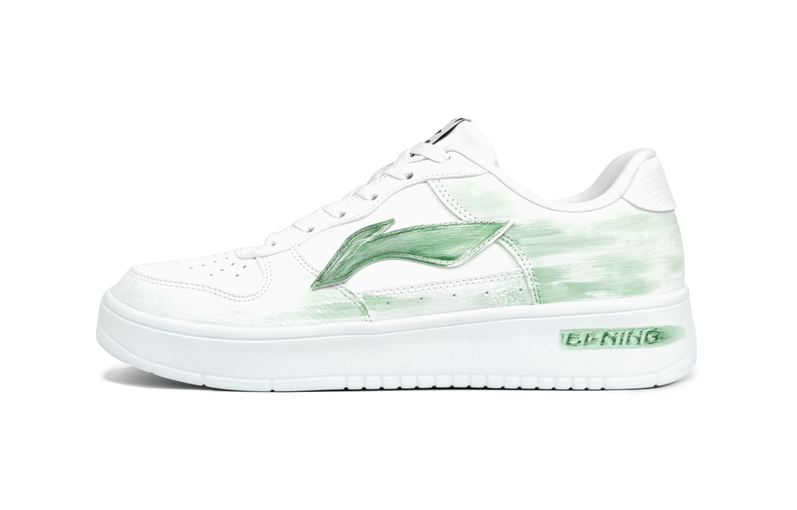 Лининг Понтун Боутс противоскользящие износостойкие низкие скейтерские кроссовки мужские бело-зеленые
Лининг Понтун Боутс противоскользящие износостойкие низкие скейтерские кроссовки мужские бело-зеленые