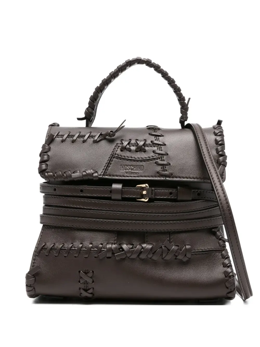 Плетеная сумка-тоут Tie Me Moschino, коричневый
Плетеная сумка-тоут Tie Me Moschino, коричневый