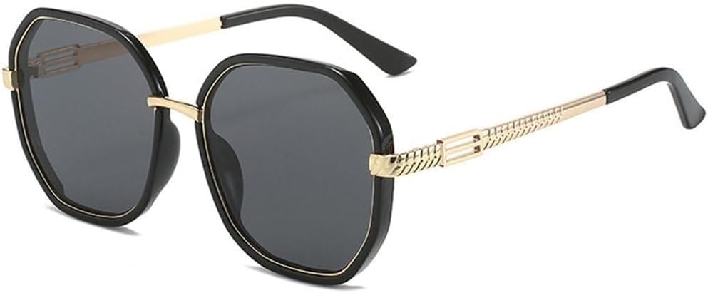 Женские солнцезащитные очки в крупной металлической оправе для активного отдыха, путешествий и вечеринок, квадратной формы, мужские очки для вождения с защитой от УФ-излучения UV400 LXLHWN, Black Grey
Женские солнцезащитные очки в крупной металлической оправе для активного отдыха, путешествий и вечеринок, квадратной формы, мужские очки для вождения с защитой от УФ-излучения UV400 LXLHWN, Black Grey