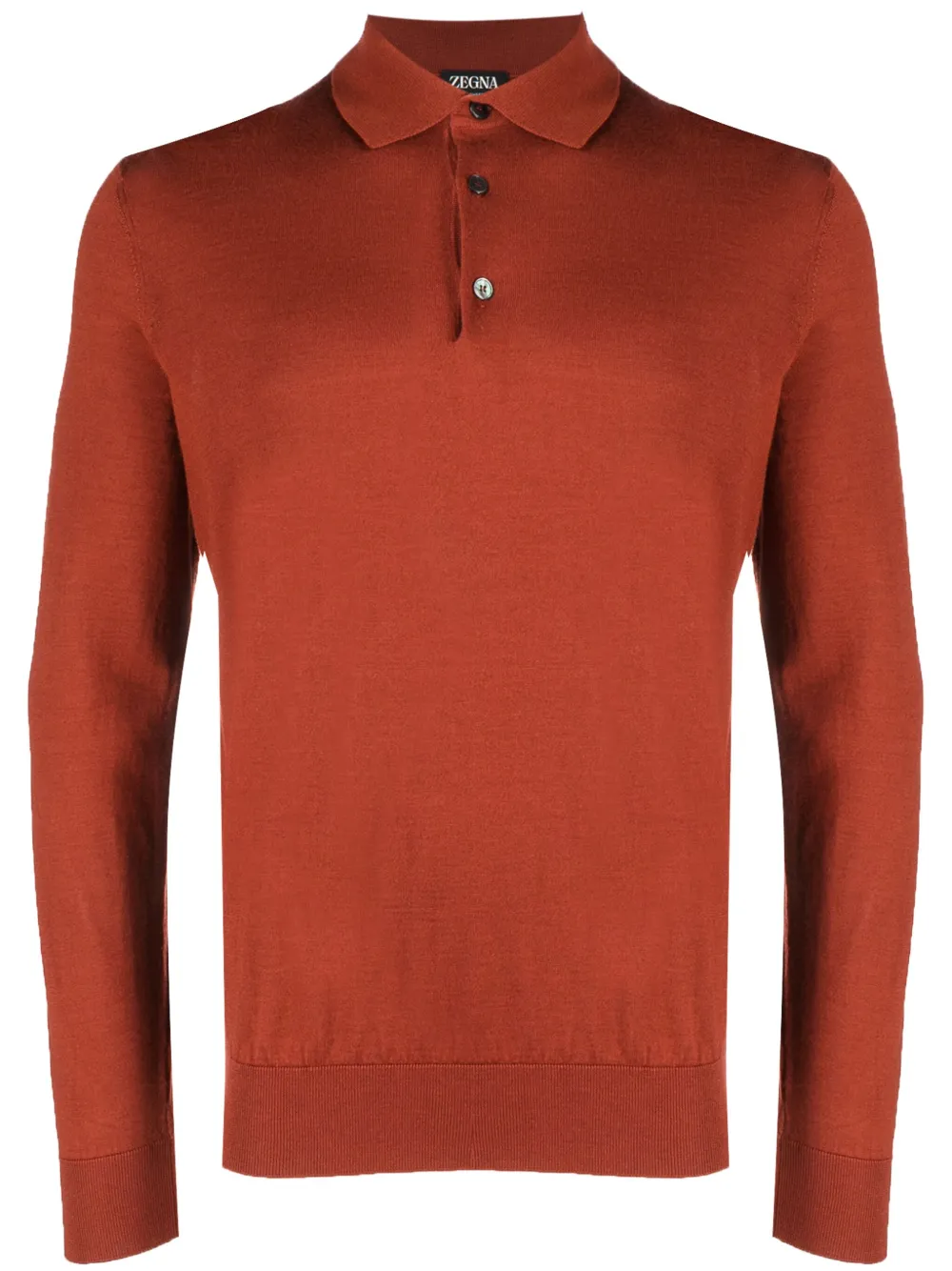 Трикотажная рубашка поло с длинными рукавами Zegna, оранжевый
Трикотажная рубашка поло с длинными рукавами Zegna, оранжевый