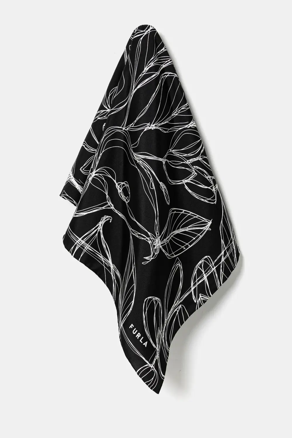 Шелковая шаль Furla, черный
Шелковая шаль Furla, черный