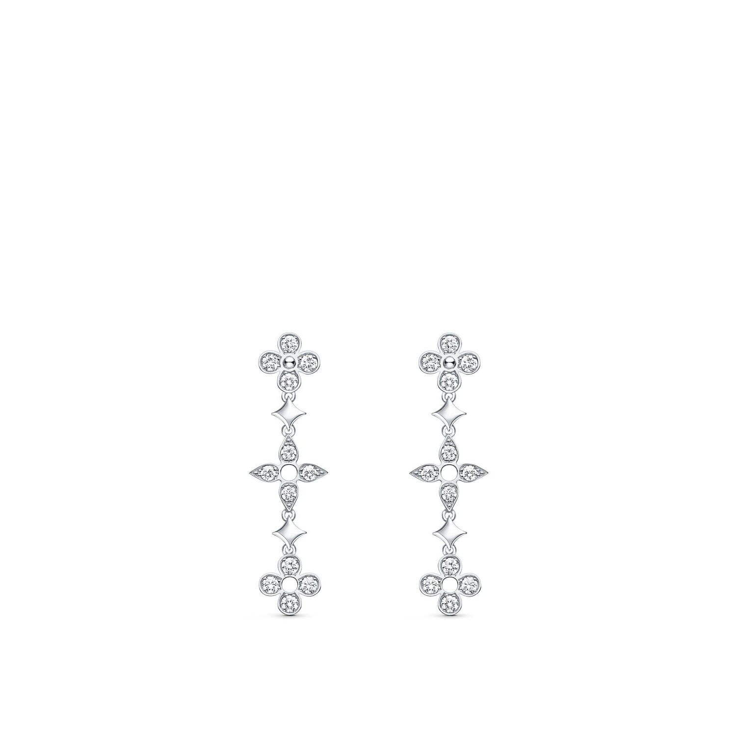Серьги Dentelle One Row, белое золото и бриллианты Louis Vuitton, серебряный
Серьги Dentelle One Row, белое золото и бриллианты Louis Vuitton, серебряный