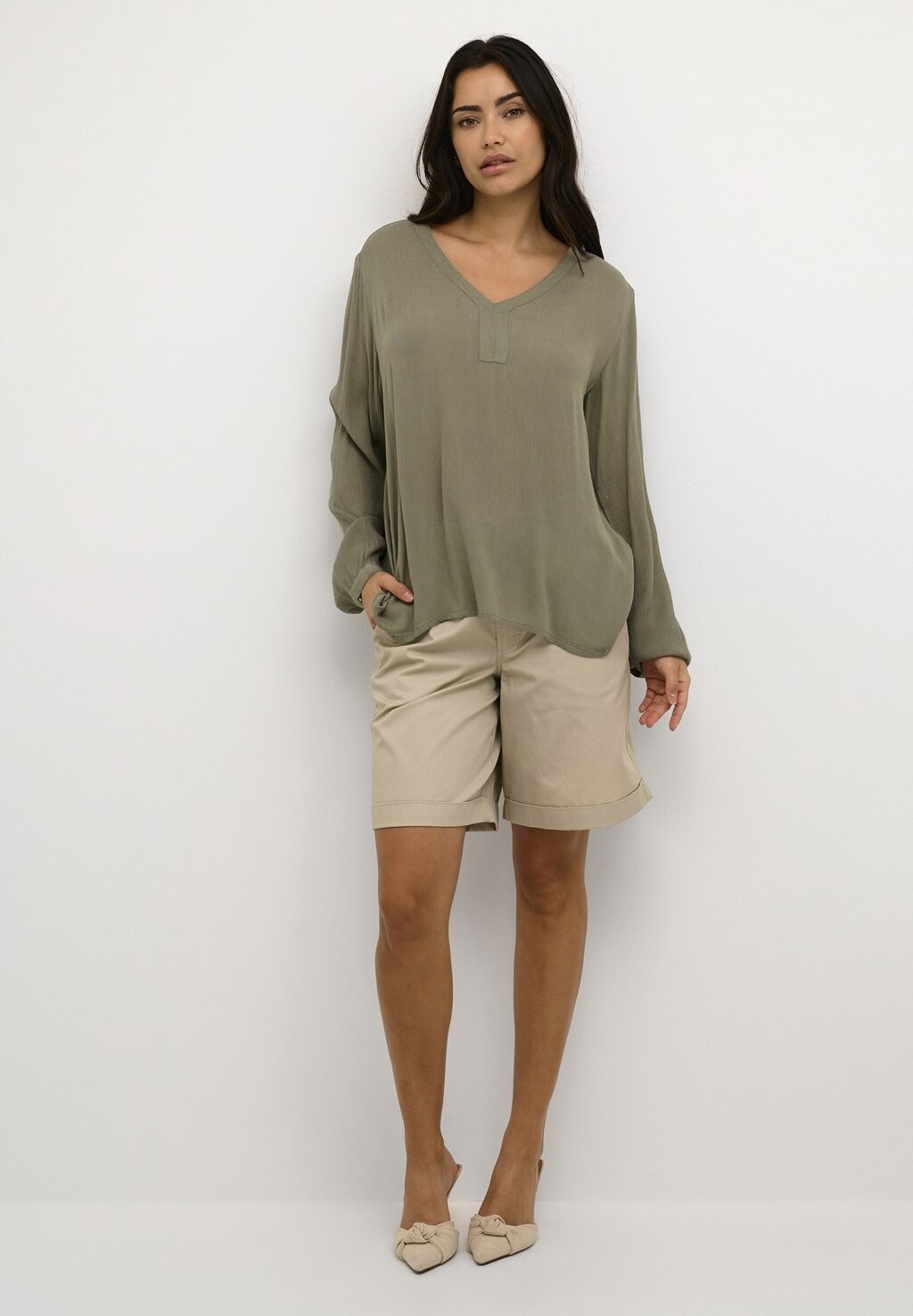 Блузка Amber Kaffe, хаки
Блузка Amber Kaffe, хаки