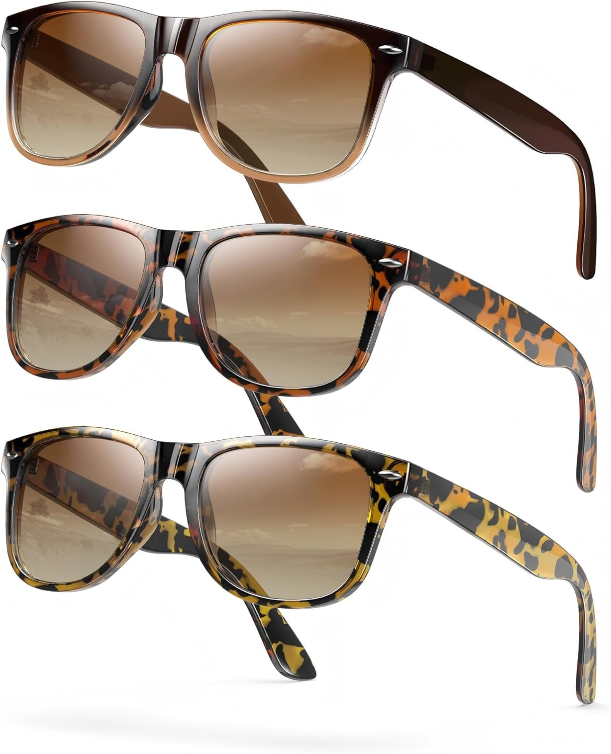 Женские поляризованные солнцезащитные очки: модные поляризованные солнцезащитные очки с защитой UV400 QALLY, B05-gradient Brown + Tortoiseshell/Gradient Brown + Leopard/Gradient Brown
Женские поляризованные солнцезащитные очки: модные поляризованные солнцезащитные очки с защитой UV400 QALLY, B05-gradient Brown + Tortoiseshell/Gradient Brown + Leopard/Gradient Brown