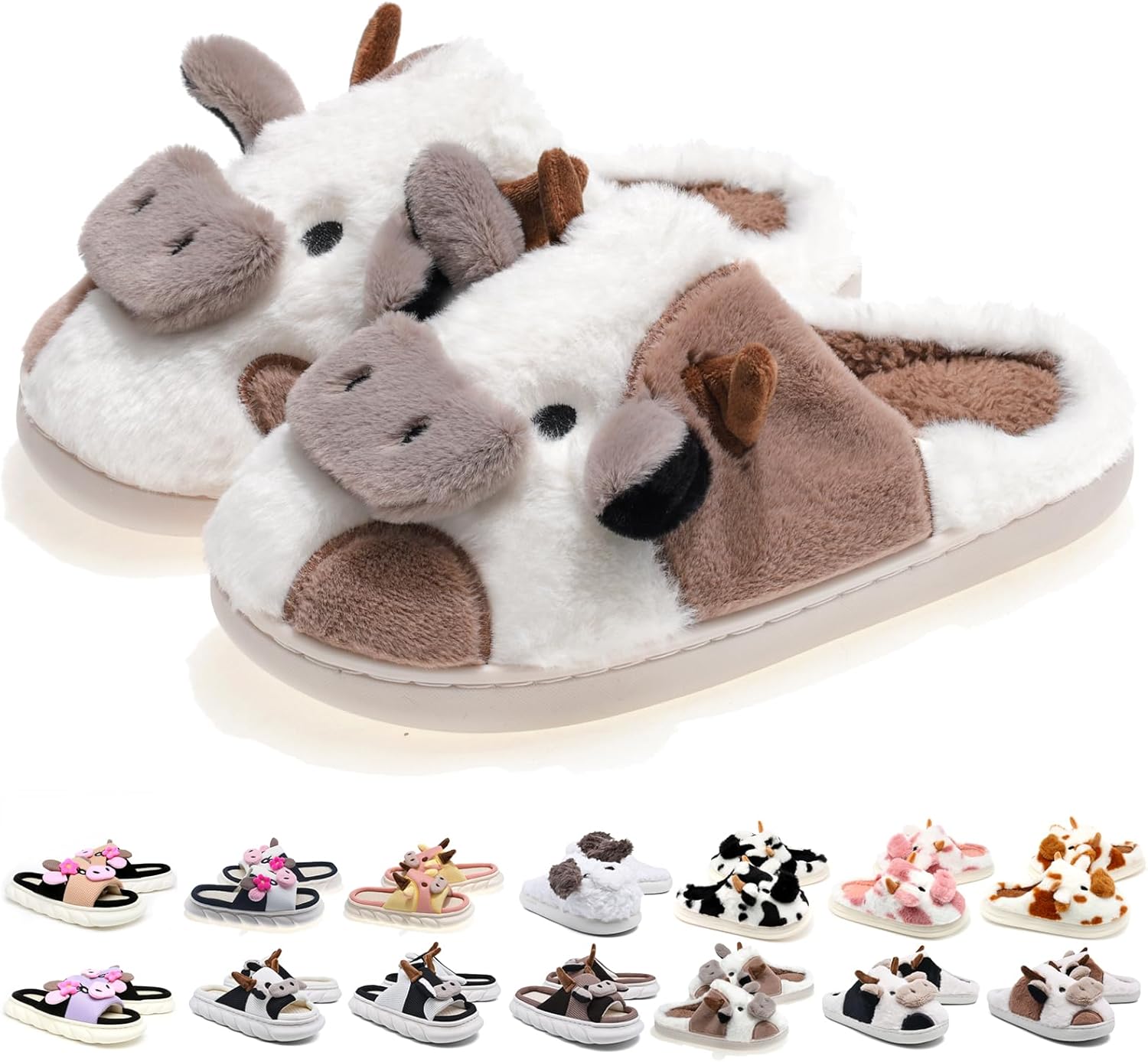 Тапочки SLAWOCE для женщин и мужчин, пушистые, милые и уютные, для дома и улицы, Cow Camel
Тапочки SLAWOCE для женщин и мужчин, пушистые, милые и уютные, для дома и улицы, Cow Camel