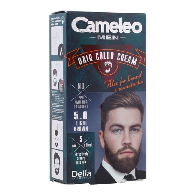 Художественная краска для волос, бороды, усов и бакенбард Cameleo, цвет 5.0 light brown
Художественная краска для волос, бороды, усов и бакенбард Cameleo, цвет 5.0 light brown